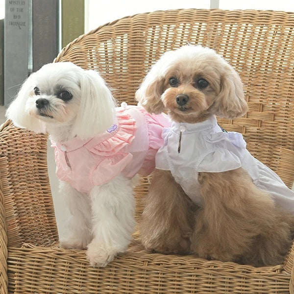 アナ スイ ANNA SUI 蝶刺繍シャツワンピ【小型犬 犬服 ワンピース ドレス キャミソール セレブ】