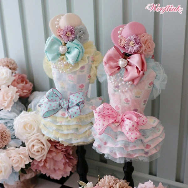 ウーフリンク WOOFLINK HI SPRING FASCINATOR HAT【小型犬 犬用 ヘアアクセサリー 帽子 ハット セレブ】