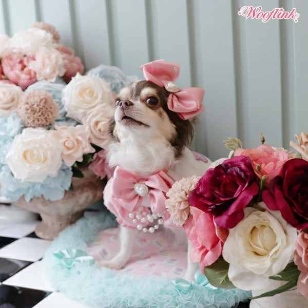 ウーフリンク WOOFLINK BABY BLING BOWS MINI DRESS【小型犬 犬服 ワンピース ドレス セレブ】