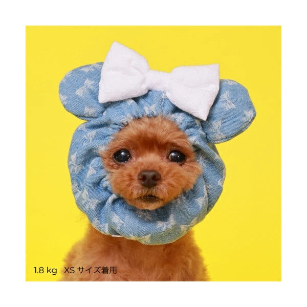 ゴッドピヴァ GODPIVA くまさんデニムスヌード【小型犬 犬服 アクセサリー スヌード セレブ】