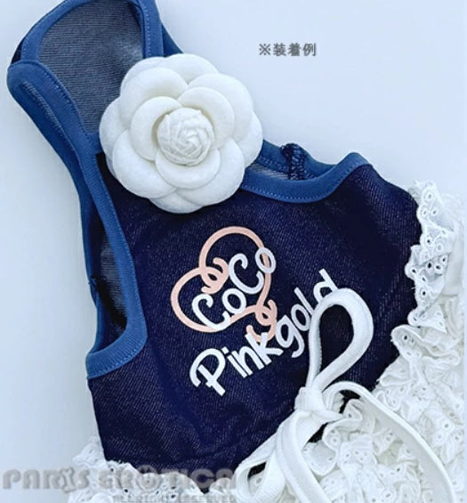 パリエロ PARIERO★受注限定★Camellia brooch【小型犬 犬用 アクセサリー ブローチ コサージュ セレブ】
