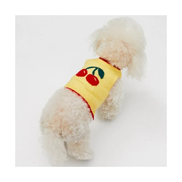 ルイスドッグ louisdog Cashmere Cherry TOP【小型犬 犬服 トップス タンクトップ セレブ】