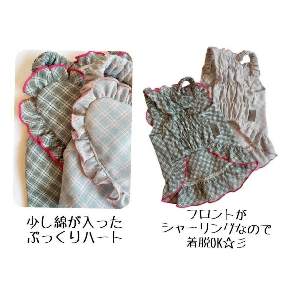 サーカスサーカス circus circus heart チュニックワンピース【小型犬 犬服 ワンピース ドレス スカート】