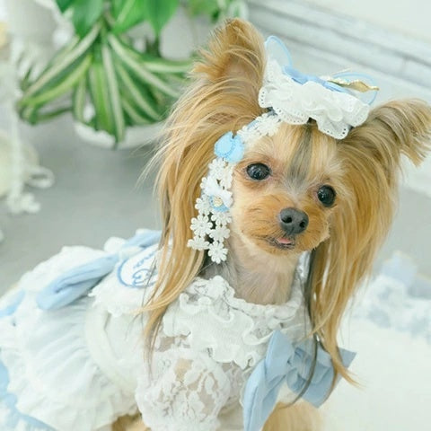 きゃんナナ CanNana アリスロングバレッタ LB-312【小型犬 アクセサリー バレッタ ヘアーアクセサリー】