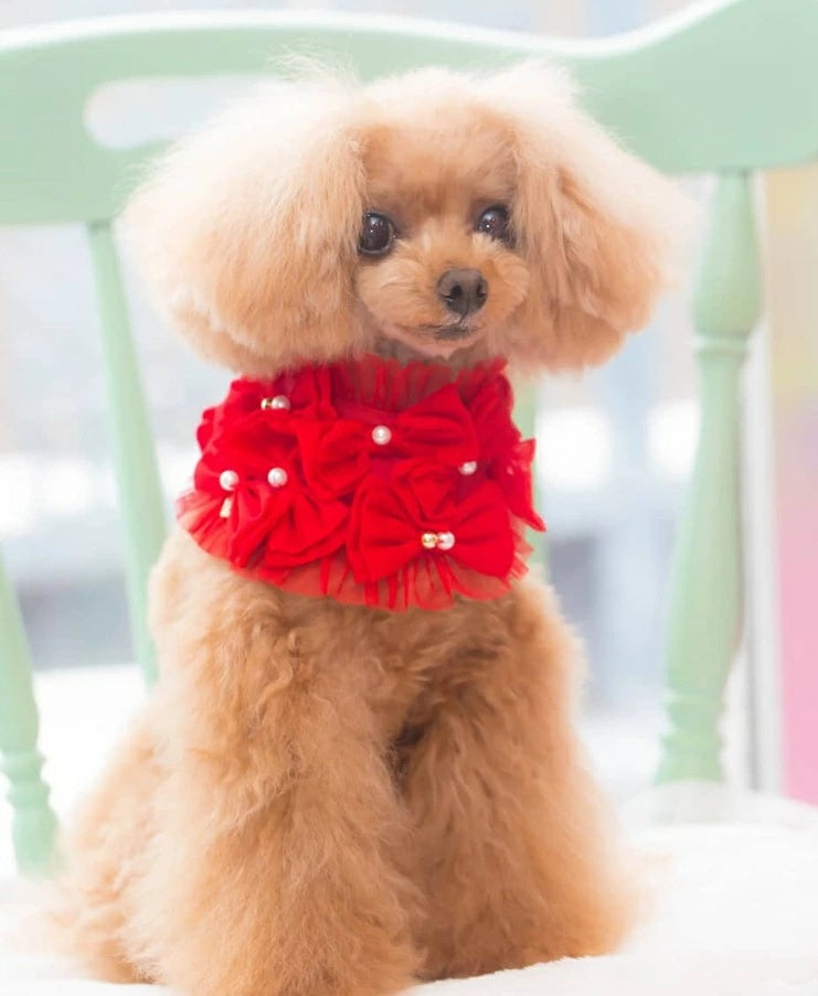 ブルブブ BUL BU-BU リボンいっぱいスタイ【小型犬 犬用 アクセサリー スタイ セレブ】