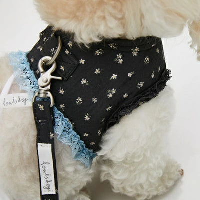 ルイスドッグ louisdog Walk With Me/Midnight Bloom【小型犬 犬用 ハーネス リード カラー セット セレブ】