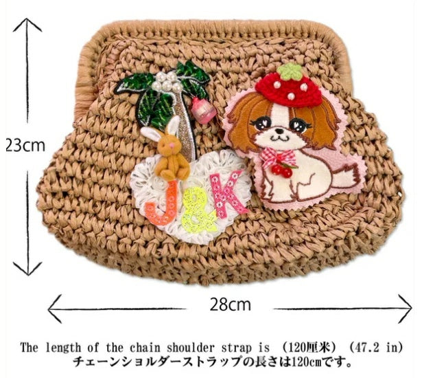 J&Kアニマルズ J&K animals☆限定品☆2WayカゴショルダーBag☆予約受付中【小型犬 犬用 限定品 ショルダーバッグ カバン】