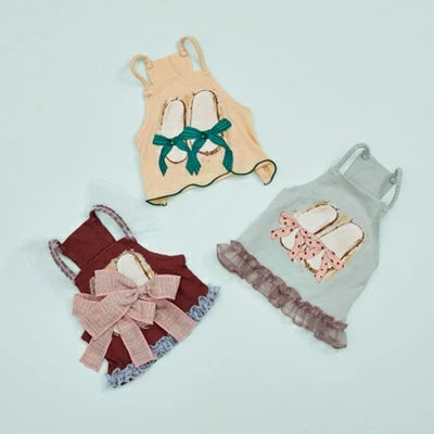 ルイスドッグ louisdog Sandrine Sleeveless/Butter【小型犬 犬服 トップス キャミソール ノースリーブ セレブ】