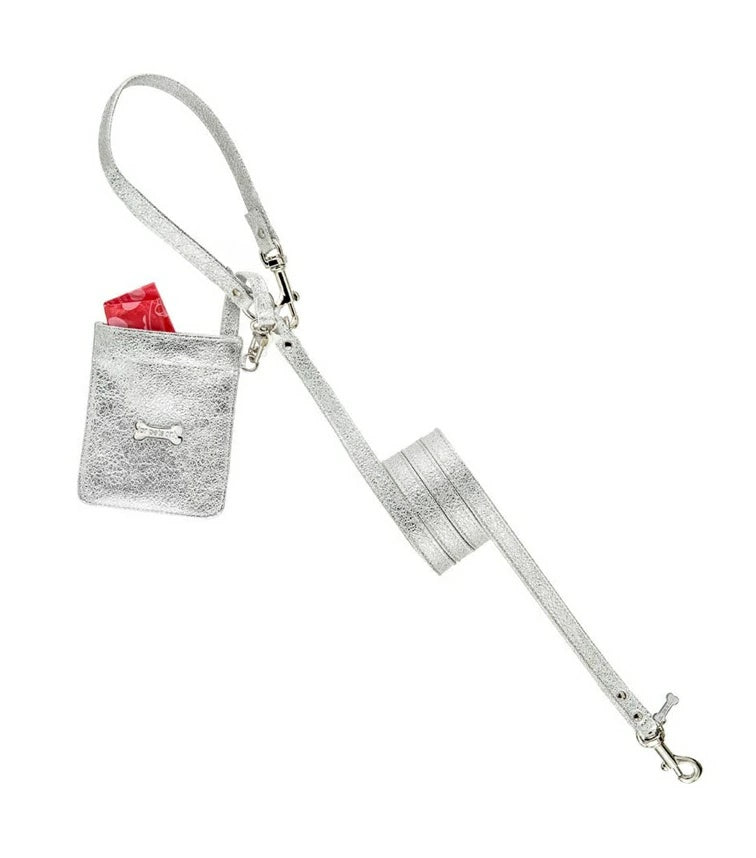 フォーペッツオンリー For Pets Only Plain Metal Lead For Happy Hour Silver Bistro【犬用 リード セレブ】
