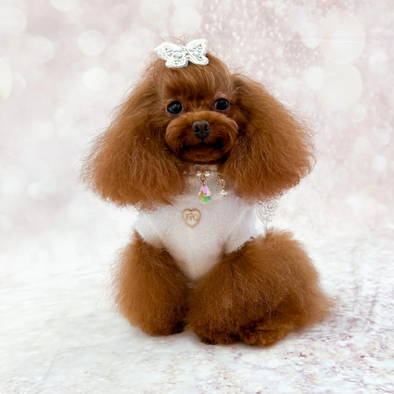 フォーペッツオンリー For Pets Only TopoMio Ballerina Pull White【犬服 アウター ジャンパー ジャケット コート セレブ】