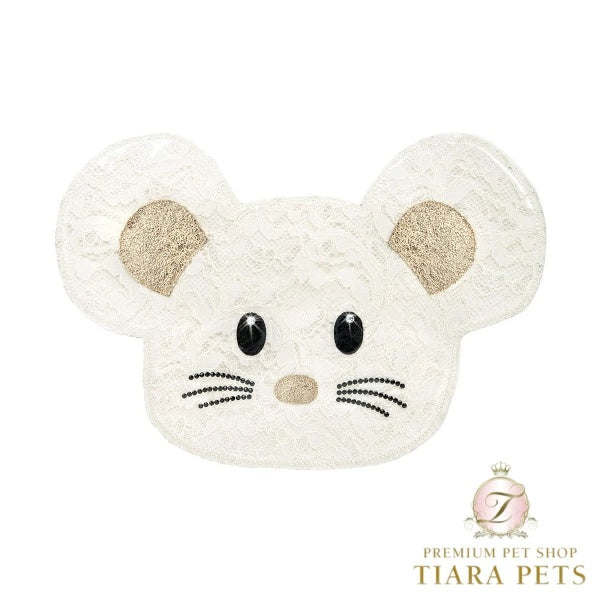 フォーペッツオンリー For Pets Only TopoMio Lace Lunch Time Mat White【犬用 ランチマット フードマット セレブ】