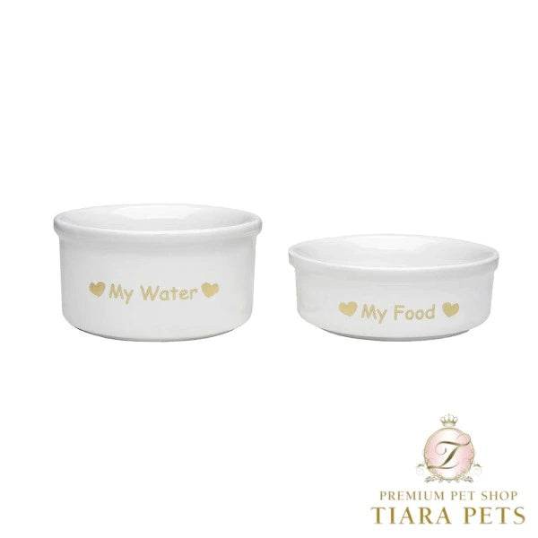 フォーペッツオンリー For Pets Only Teacup Bowl Set White【犬用 食器 フードボウル セレブ】
