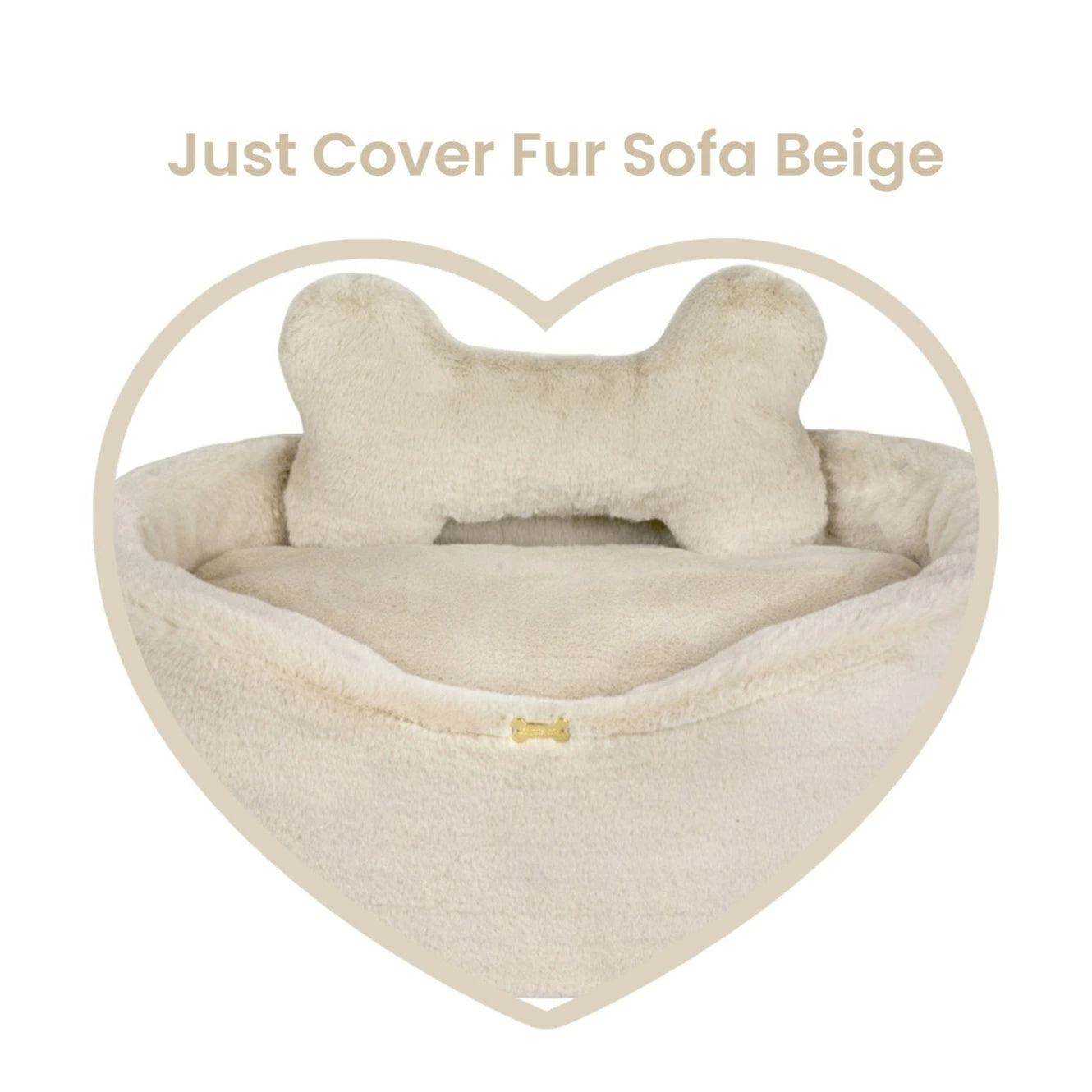 フォーペッツオンリー For Pets Only Just Cover Fur Sofa Beige【犬用 ベッド カバー セレブ】