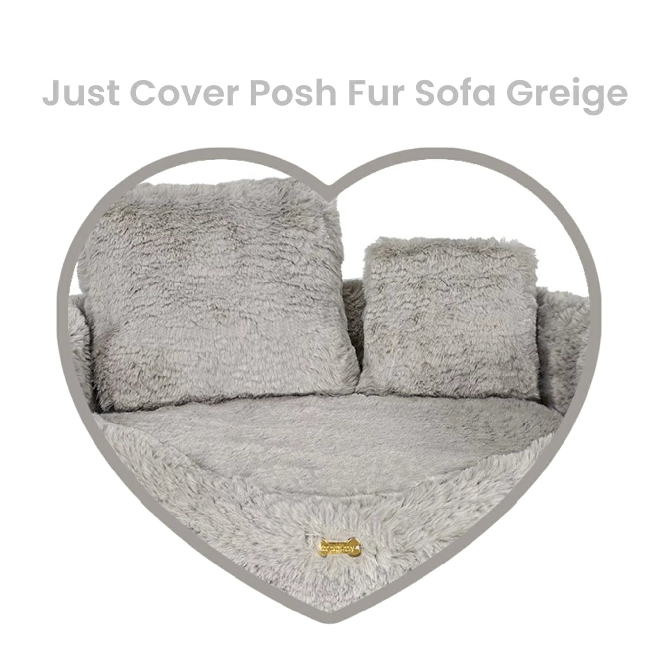 フォーペッツオンリー For Pets Only Just Cover Posh Fur Sofa Greige【犬用 ベッド カバー セレブ】