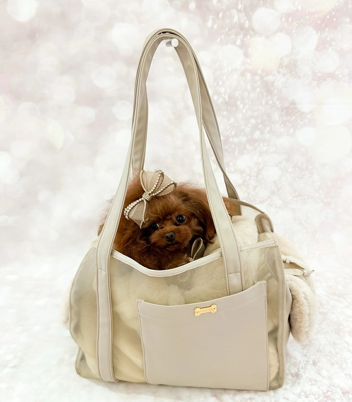 フォーペッツオンリー For Pets Only Baby Warmer Beige【犬用 ママ用 オーナー様用 インナーバッグ セレブ】