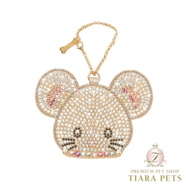 フォーペッツオンリー For Pets Only TopoMio Diamond Little Secret Pocket Gold Rainbow【犬用 オーナー様用 バッグアクセサリー チャーム セレブ】