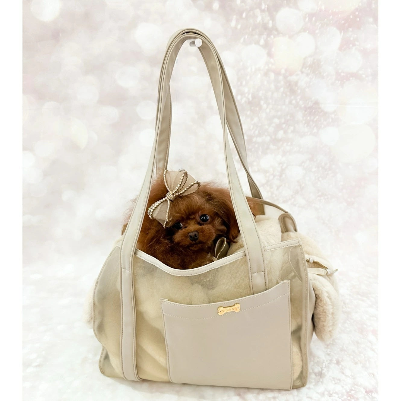 フォーペッツオンリー For Pets Only The Heritage Bag Beige【犬用 キャリーバッグ かばん セレブ】