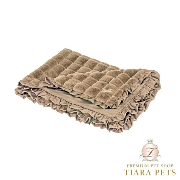 フォーペッツオンリー For Pets Only Posh Fur Cover Camel【小型犬 犬用 ブランケット カバー セレブ】