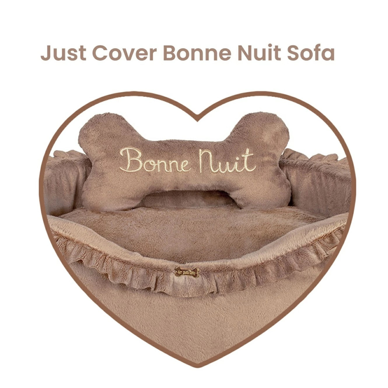 フォーペッツオンリー For Pets Only Just Cover Bonne Nuit Sofa Caramel【小型犬 犬用 ベッド カバー セレブ】