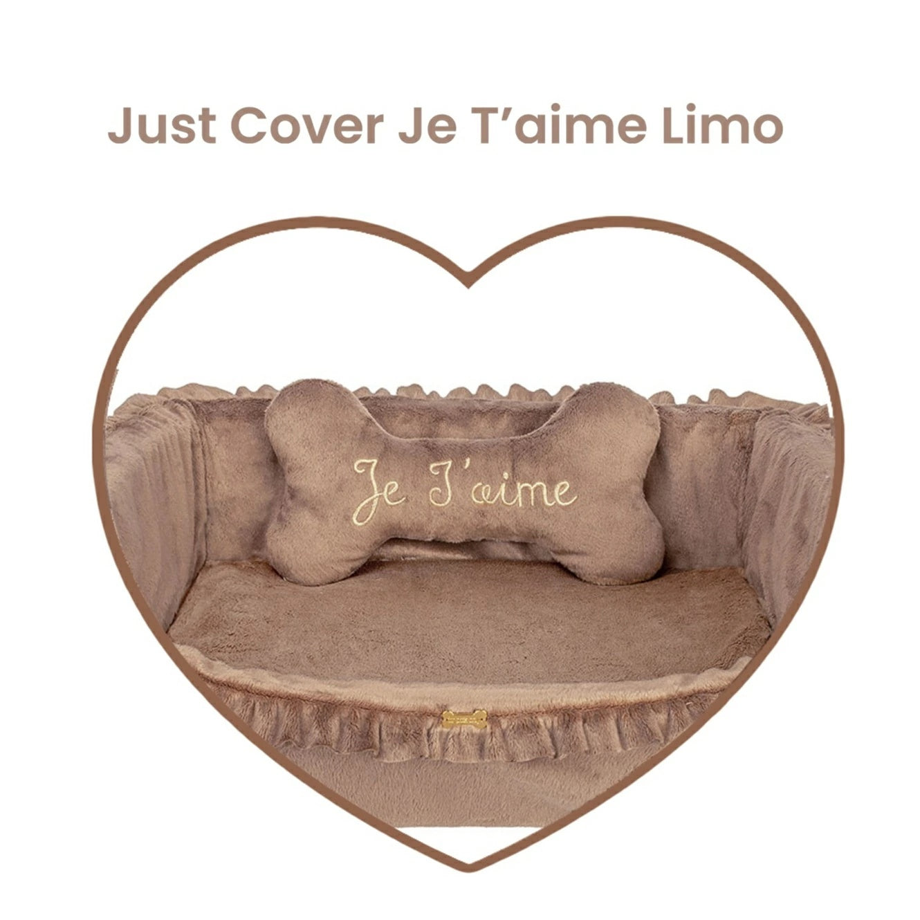 フォーペッツオンリー For Pets Only Just Cover Je T'Aime Limo Sofa Caramel【小型犬 犬用 ベッド カバー セレブ】