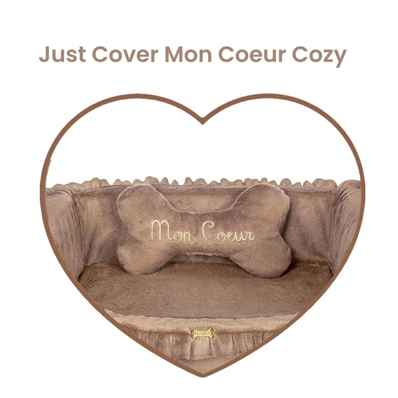 フォーペッツオンリー For Pets Only Just Cover Mon Coeur Cozy Caramel【小型犬 犬用 ベッド カバー セレブ】