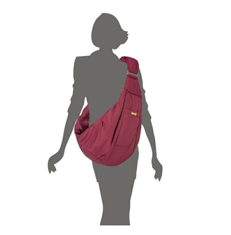 フォーペッツオンリー For Pets Only Soft Bag Burgundy【小型犬 犬用 スリングバッグ キャリーバッグ セレブ】