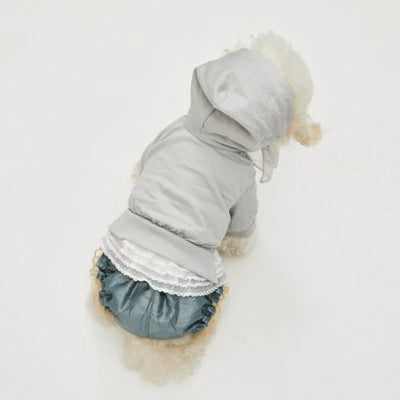 ルイスドッグ louisdog Big Bow Hoodie【小型犬 犬服 トップス フーディ パーカー 半袖 セレブ】