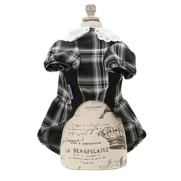 アナ スイ ANNA SUI リボンチャーム付きチェック柄ワンピース【小型犬 犬服 ワンピース ドレス スカート セレブ】