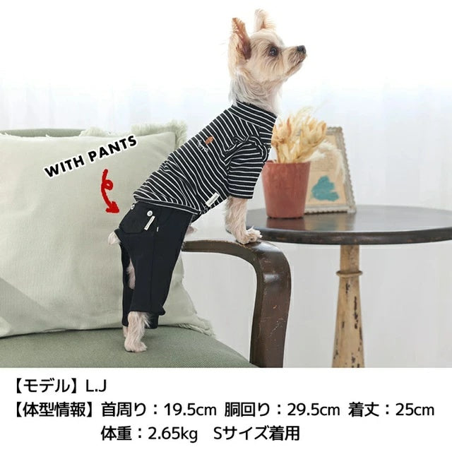 ティノティート TINOTITO 肩フリル長袖トレーナー【小型犬 犬服 ドッグウェア トップス トレーナー スウェット】