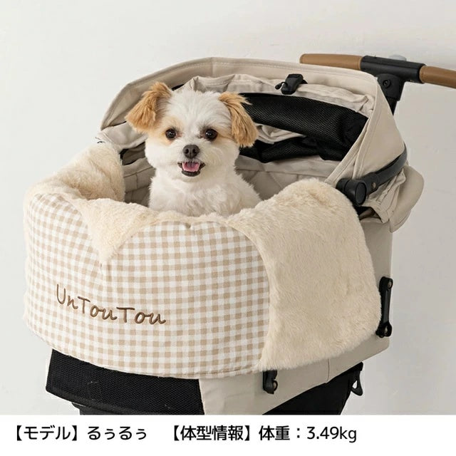 アントゥトゥ Un TouTou ハート型カートカバー【小型犬 犬用 小物 カート カバー セレブ】