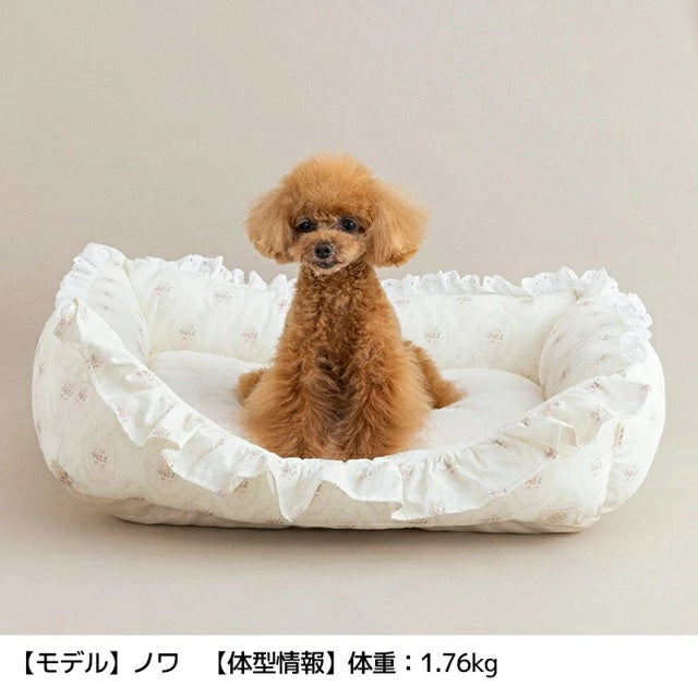 アントゥトゥ Un TouTou 花柄ベッド Free【小型犬 犬用 ベッド セレブ】