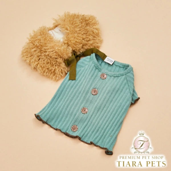 ルイスドッグ louisdog Misty Emerald Cardigan【小型犬 犬服 トップス