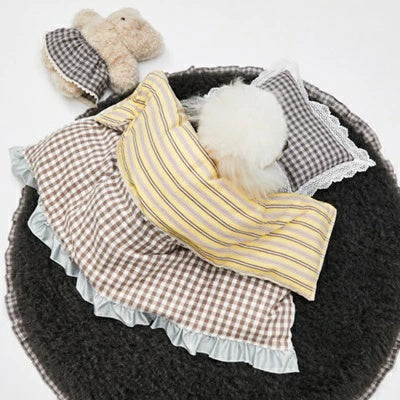 ルイスドッグ louisdog Vanilla Chiffon Goose Blanket【小型犬 犬用 ブランケット セレブ】