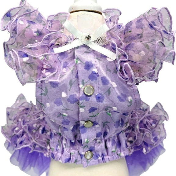 リュクスバーディ Luxe birdie エール・ダンジュドレス【小型犬 犬服 ワンピース ドレス スカート セレブ】