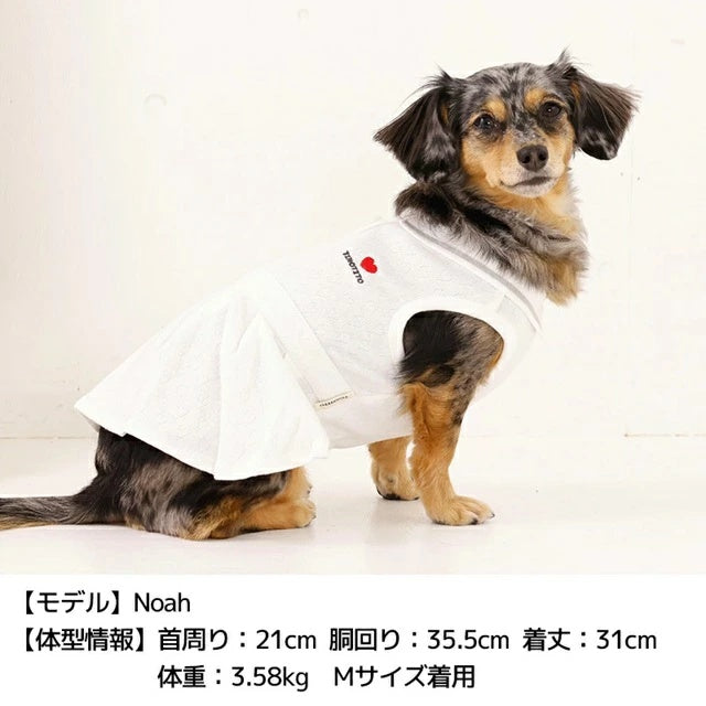 ティノティート TINOTITO スポーティープリーツワンピ【小型犬 犬服 ドッグウェア ワンピース スカート ドレス】