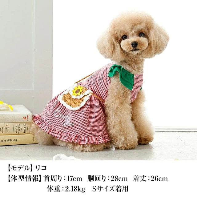 クレイジーブー CRAZYBOO フルーツポシェットワンピ【犬服 トップス ワンピース スカート ドレス セレブ】