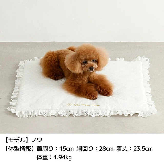 アントゥトゥ Un TouTou 花柄カフェマット【犬用 マット ブランケット セレブ】