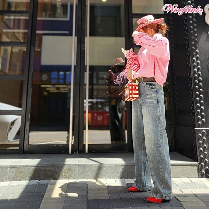 ウーフリンク WOOFLINK BARREL JEAN STONE WASH【オーナー用 ママ用 ボトムス ジーンズ デニム セレブ】