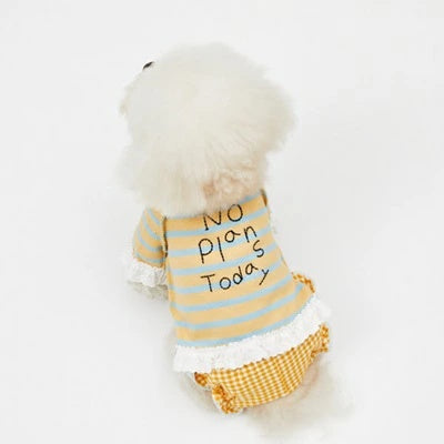 ルイスドッグ louisdog Relax Stripe TEE【小型犬 犬服 ドッグウエア ウエア トップス Tシャツ 半袖 セレブ】