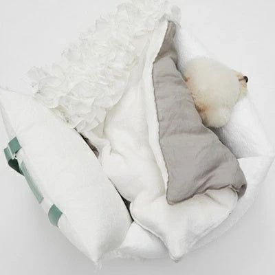 ルイスドッグ louisdog Sunday Bloom Goose Blanket【小型犬 ブランケット セレブ】