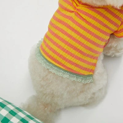 ルイスドッグ louisdog Sorbet Stripe TEE【小型犬 犬服 ドッグウエア トップス Tシャツ セレブ】