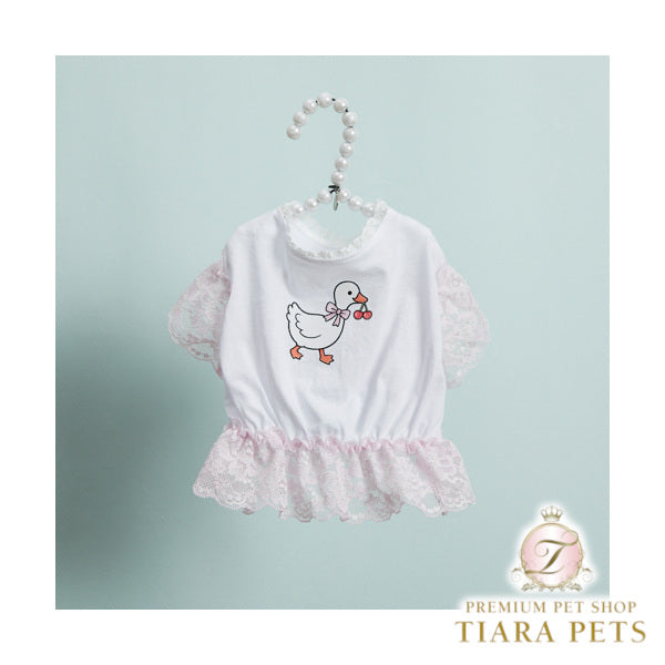 ルイスドッグ louisdog Fluffy Sketch TEE【小型犬 犬服 ドッグウエア トップス Tシャツ 半袖 セレブ】