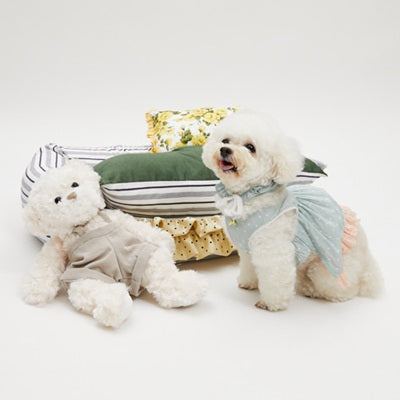 ルイスドッグ louisdog Willow Dress & Scarf【小型犬 犬服 ワンピース スカート ドレス スカーフ セット セレブ】
