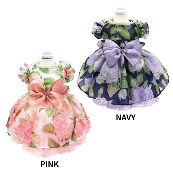 リュクスバーディ Luxe birdie ロザリアワンピース☆9月中旬入荷予定☆【小型犬 犬服 ワンピース ドレス スカート セレブ】