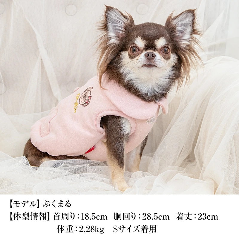 クレイジーブー CRAZYBOO スウェード背開きアウター ☆10月下旬順次発送予約☆【小型犬 犬服 ドッグウエア アウター コート セレブ】