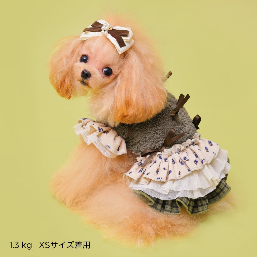 ゴッドピヴァ GODPIVA ☆ご予約☆ ガーリーブーケTERAワンピース【小型犬用 犬服 ドッグウエア ワンピース スカート ドレス セレブ】