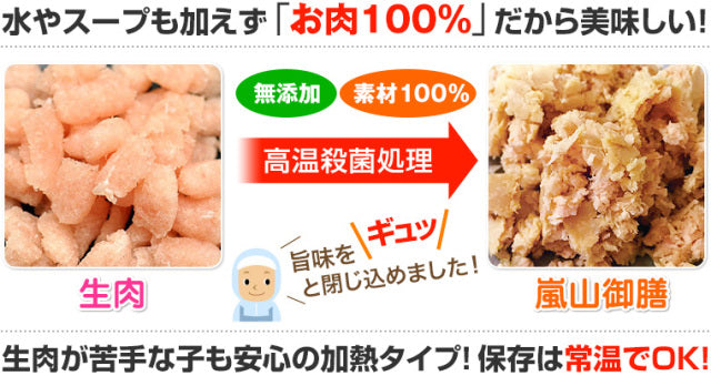 プライムケイズ Prime KS 嵐山善兵衛 特選 鶏御膳 100g×2袋【犬 猫ペット 手作りサポート ベースフード 主食】