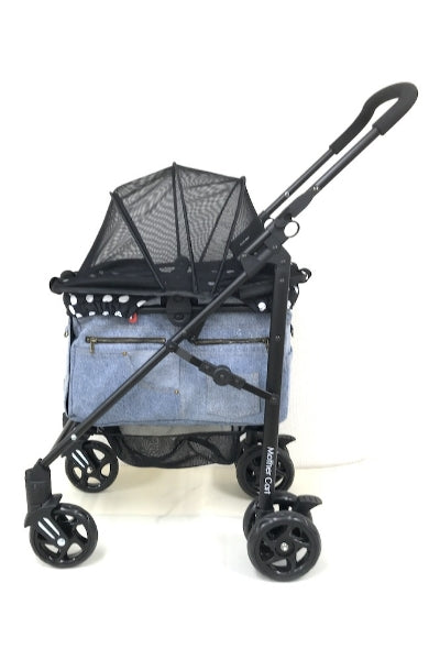 マザーカート Mother Cart ラプレ デニム【小型犬 キャリーバッグ キャリーカート ペットカート ペットバギー 犬用品】