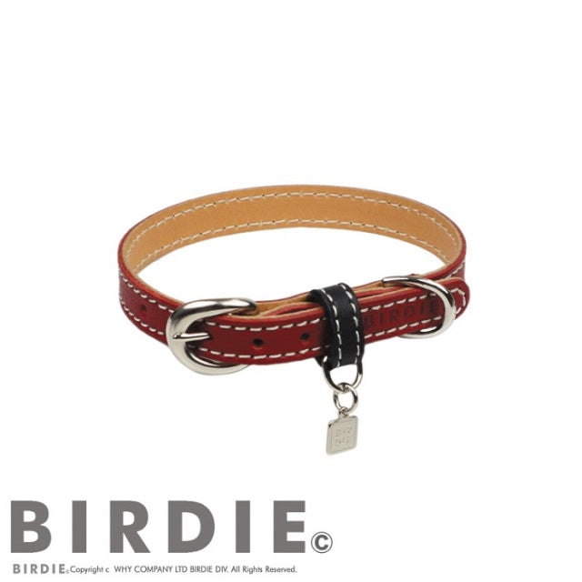 バーディ BIRDIE フラットレザーバイカラー【犬用 ペット 首輪 カラー カジュアル】