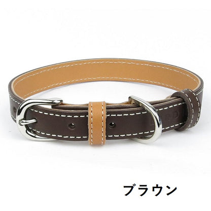 バーディ BIRDIE フラットレザーバイカラー【犬用 ペット 首輪 カラー カジュアル】